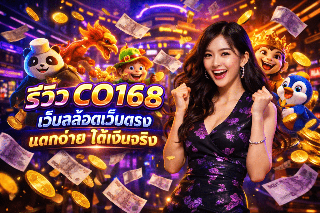 รีวิว CO168 เว็บสล็อตเว็บตรง แตกง่าย ได้เงินจริง
